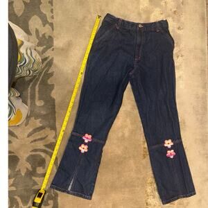 Red Denim Y2K Pink stitch jeans